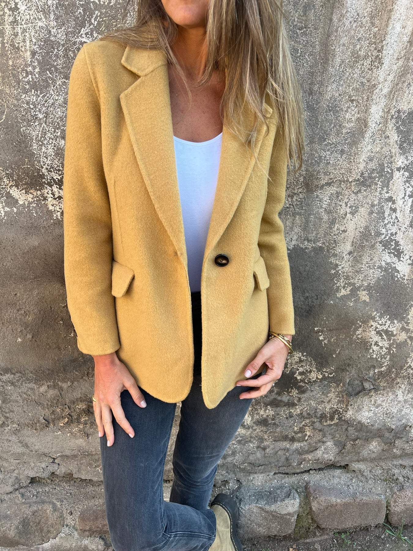 Women's Lapel Long Sleeve Casual Jacket