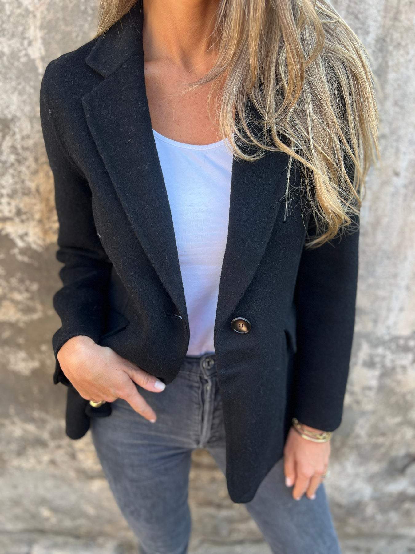Women's Lapel Long Sleeve Casual Jacket